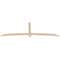 Ekena Millwork Bellingham Smooth Timber Gable Bracket, Douglas Fir, 96"W x 32"H x 1 1/2"D x 3 1/2"F, 8/12 Pitch GBW096X32X0204BEL00SDF - alternate 2